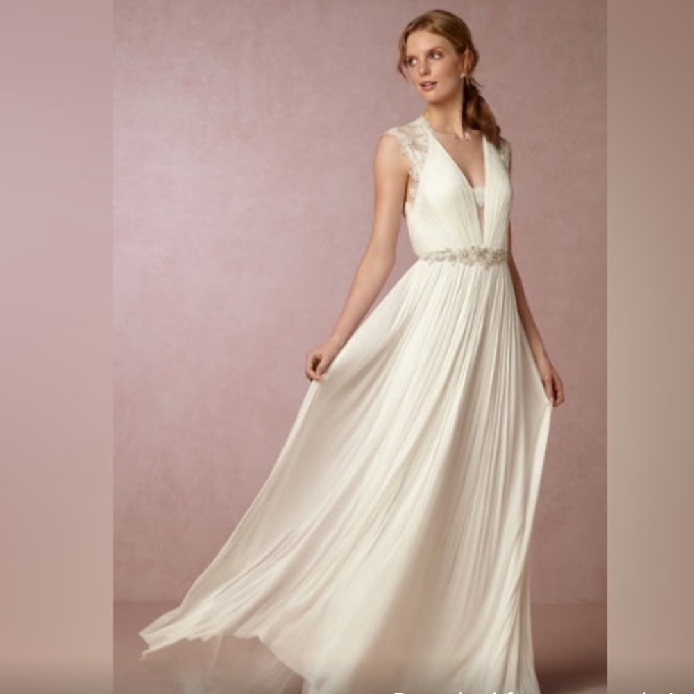 BHLDN Ivory Lace Wedding Gown